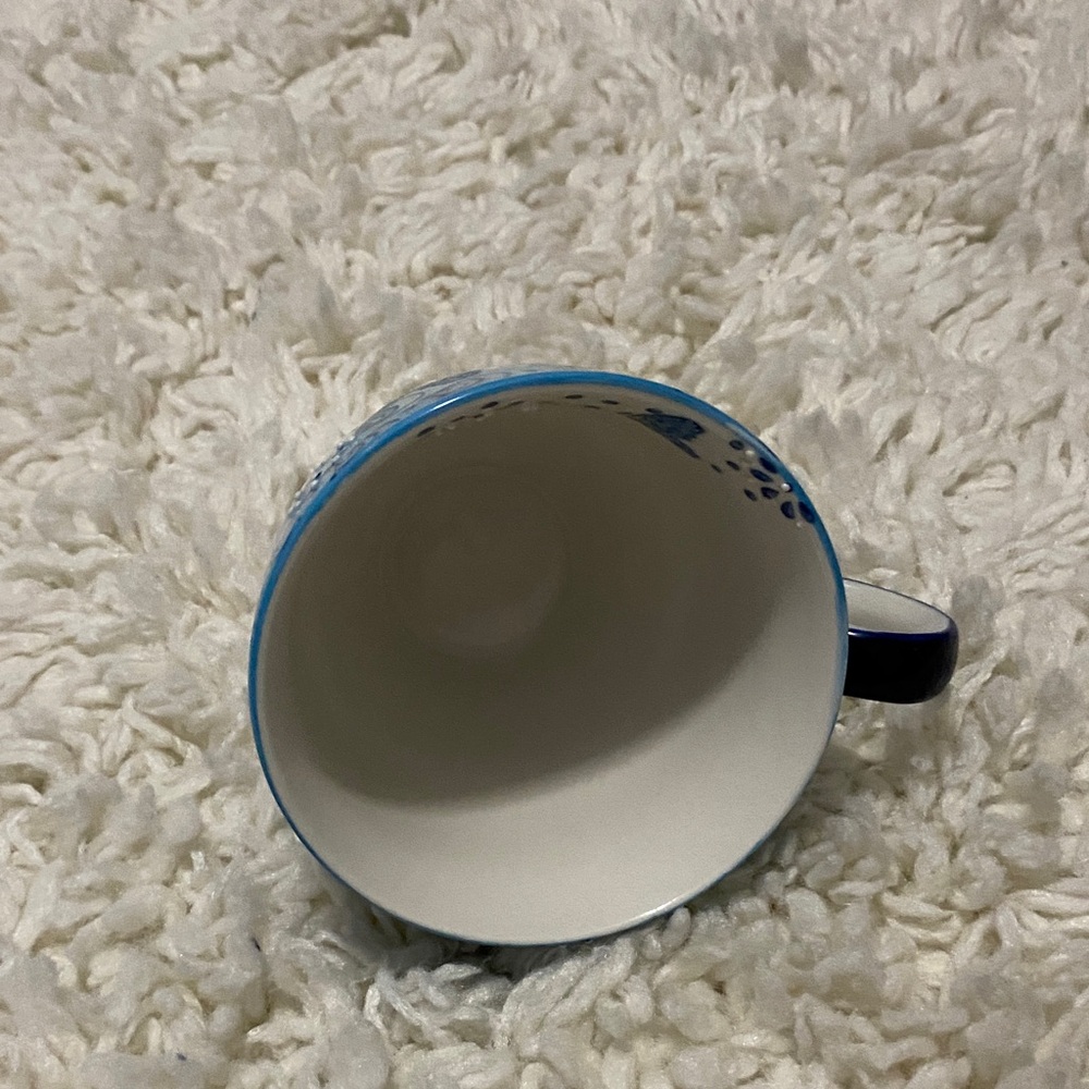 Dutch wax by coastline imports, elegant teacup style Blue Butterfly Ceramic Mug - Picture 11 of 16